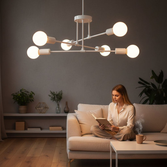 LUSTRA ASTRA ALBA 6XE27 42W 700X200mm