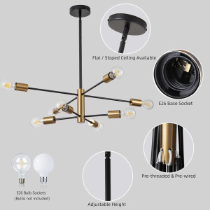 LUSTRA TAMIAS AURIU 6XE27 42W 720X620mm