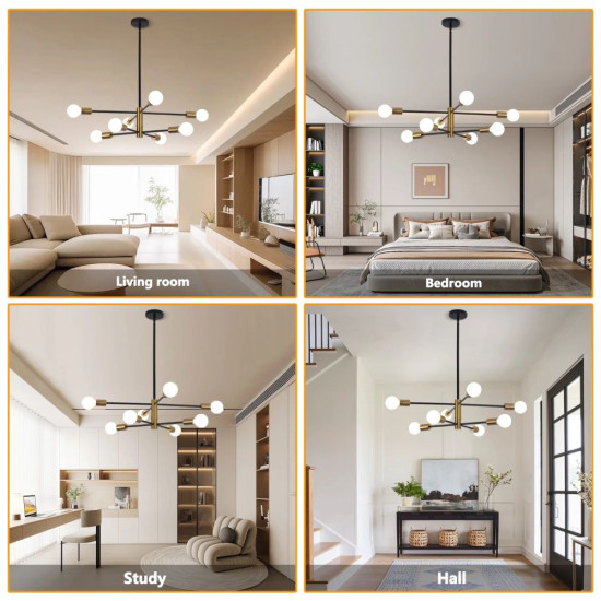 LUSTRA TAMIAS AURIU 6XE27 42W 720X620mm