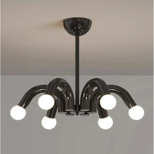 LUSTRA HESTER NEGRU 6XE27 42W 540X650mm