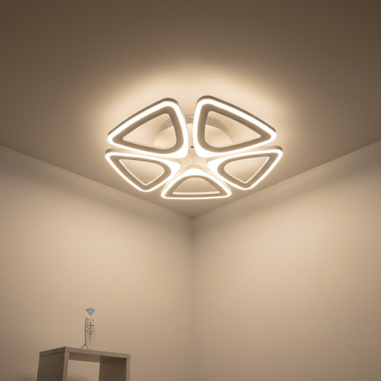 LUSTRA LED  80W CU 5 BRATE 3 CULORI+IR  470mm x 85mm