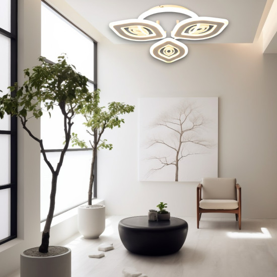 LUSTRA LED LIVING 50W 3 BRATE 3 CULORI+IR 480mm x 85
