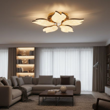  LUSTRA LED AUREO 5 BRATE AURIE 67W 7000LM 3000K-6500K 410*410*100MM