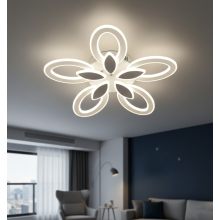 LUSTRA LED IRIS 140W CU 5 BRATE 3 CULORI+IR