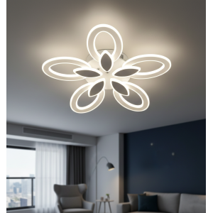 LUSTRA LED IRIS 140W CU 5 BRATE 3 CULORI+IR