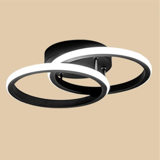 LUSTRA LED CERCURI 35W CU 2 BRATE 3 CULORI+IR 400mm x 100mm