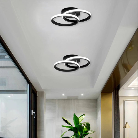 LUSTRA LED CERCURI 35W CU 2 BRATE 3 CULORI+IR 400mm x 100mm