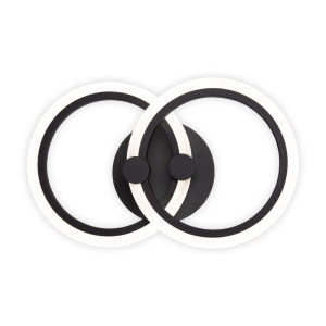 LUSTRA LED CERCURI 35W CU 2 BRATE 3 CULORI+IR 400mm x 100mm