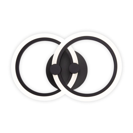 LUSTRA LED CERCURI 35W CU 2 BRATE 3 CULORI+IR 400mm x 100mm