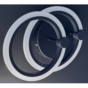 LUSTRA LED CERCURI 35W CU 2 BRATE 3 CULORI+IR 400mm x 100mm