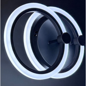 LUSTRA LED CERCURI 35W CU 2 BRATE 3 CULORI+IR 400mm x 100mm