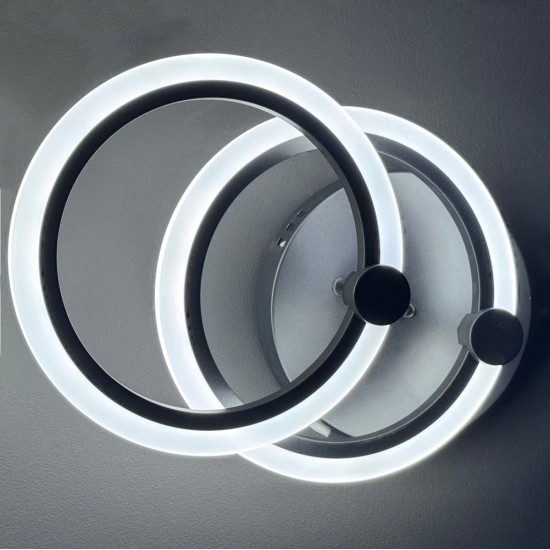 LUSTRA LED CERCURI 35W CU 2 BRATE 3 CULORI+IR 400mm x 100mm