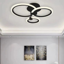 LUSTRA LED CERCURI 40W CU 3 BRATE 3 CULORI+IR 440mm x 150mm