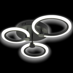 LUSTRA LED CERCURI 40W CU 3 BRATE 3 CULORI+IR 440mm x 150mm