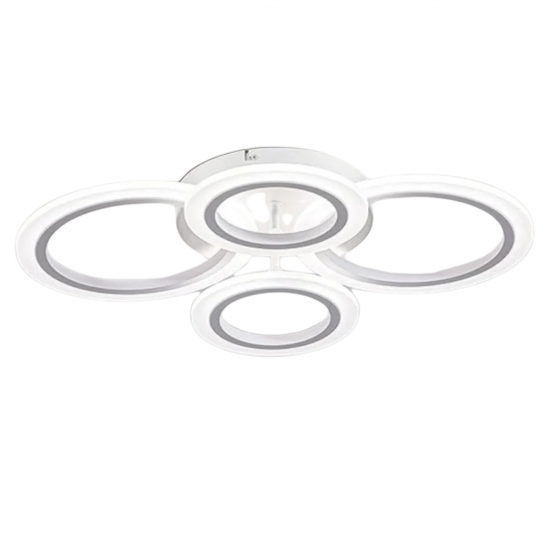 LUSTRA LED CERCURI 56W CU 4 BRATE 3 CULORI+IR 580mm x 90mm