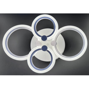 LUSTRA LED CERCURI 56W CU 4 BRATE 3 CULORI+IR 580mm x 90mm