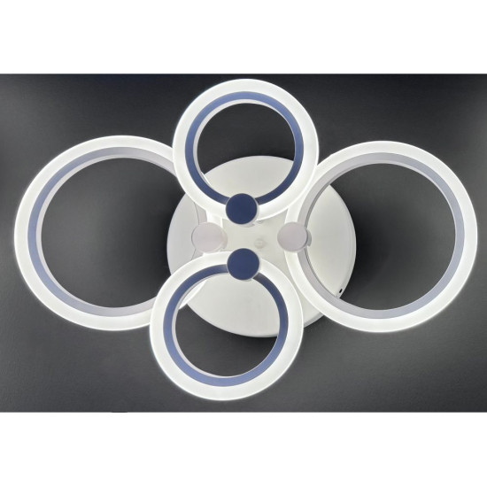 LUSTRA LED CERCURI 56W CU 4 BRATE 3 CULORI+IR 580mm x 90mm