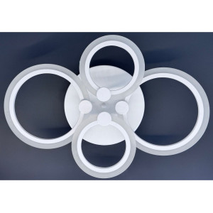 LUSTRA LED CERCURI 56W CU 4 BRATE 3 CULORI+IR 580mm x 90mm