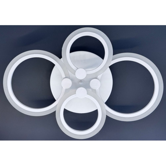 LUSTRA LED CERCURI 56W CU 4 BRATE 3 CULORI+IR 580mm x 90mm