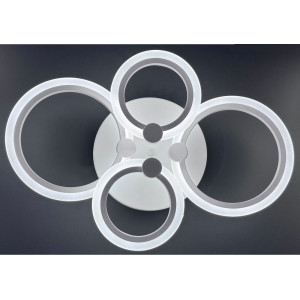 LUSTRA LED CERCURI 56W CU 4 BRATE 3 CULORI+IR 580mm x 90mm