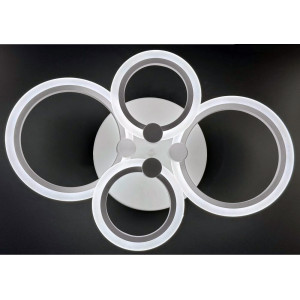 LUSTRA LED CERCURI 56W CU 4 BRATE 3 CULORI+IR 580mm x 90mm