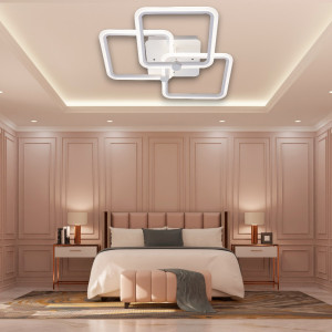 LUSTRA LED LIVING 80W CU 3 BRATE 3 CULORI+IR  580x150mm