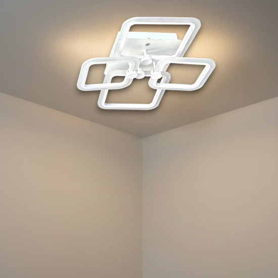 LUSTRA LED PATRATE 80W CU 4 BRATE 3 CULORI+IR 600x120mm