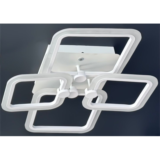 LUSTRA LED PATRATE 80W CU 4 BRATE 3 CULORI+IR 600x120mm