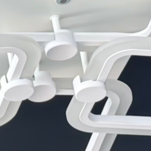 LUSTRA LED PATRATE 80W CU 4 BRATE 3 CULORI+IR 600x120mm