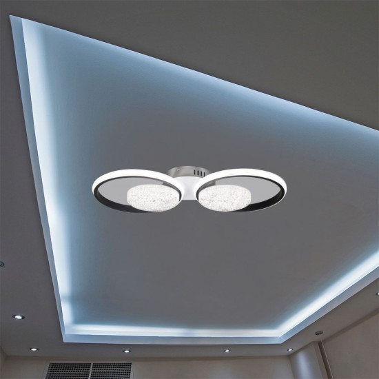 LUSTRA LED EDERA 4 CERCURI 60W 5000LM 3000K-6500K 560*260*75MM