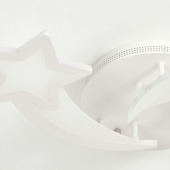 Lustra led dimabila STEA 62W cu 3 brate 3 CULORI+IR