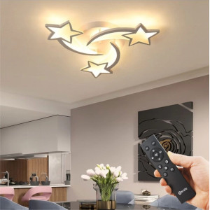 Lustra led dimabila STEA 62W cu 3 brate 3 CULORI+IR