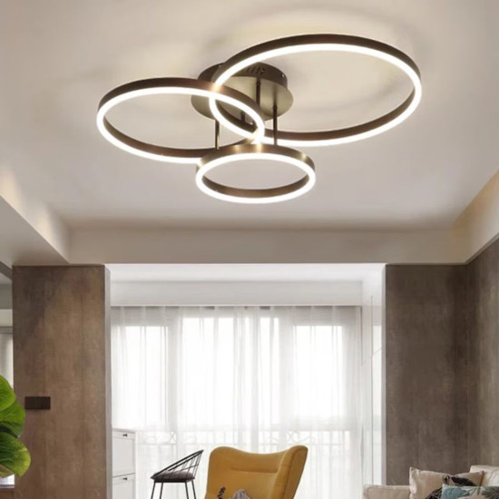 Lustra Led Dione 85w/4500lm 3000k/4000k/6500k cu Telecomanda 200+300+400mm