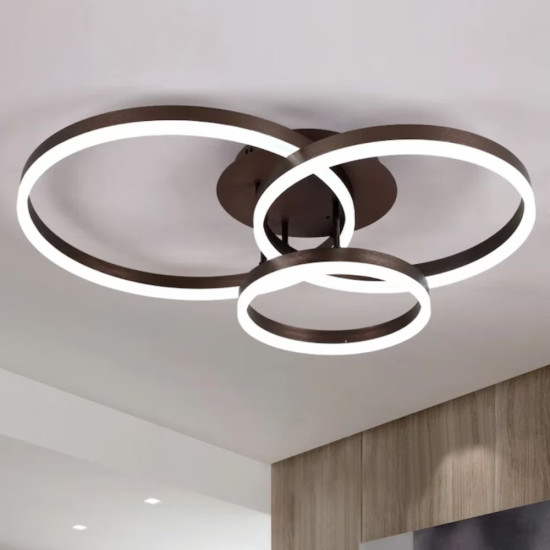 Lustra Led Dione 85w/4500lm 3000k/4000k/6500k cu Telecomanda 200+300+400mm