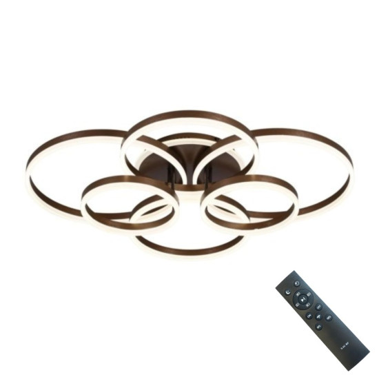 Lustra Led Dione 222w/9400lm 3000k/4000k/6500k cu Telecomanda 300*2+400*2+500*2mm