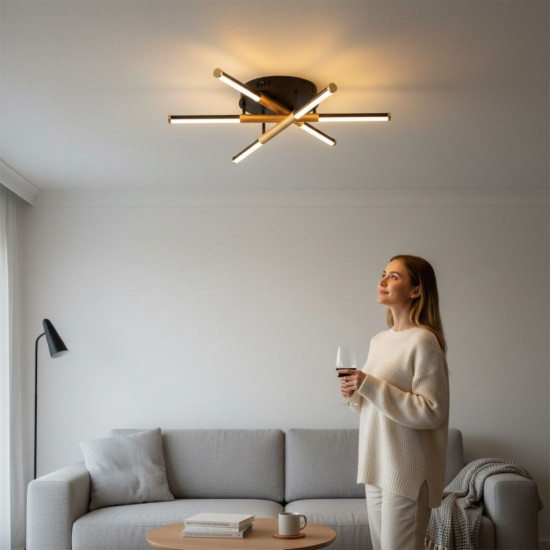 LUSTRA LED MANTA 50W 1500LM 3000K-4000K-6500K IP20 600MM + IR