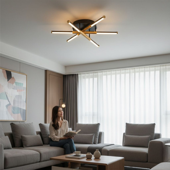 LUSTRA LED MANTA 50W 1500LM 3000K-4000K-6500K IP20 600MM + IR