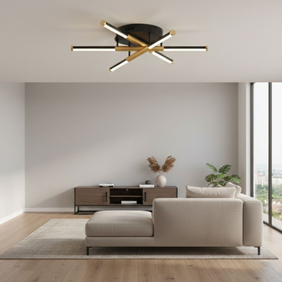 LUSTRA LED MANTA 50W 1500LM 3000K-4000K-6500K IP20 600MM + IR