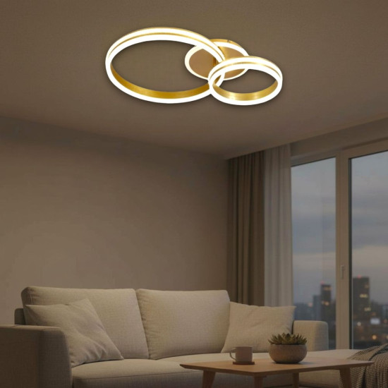 Lustra Led Hydra 150w/9200lm 3000k/4000k/6500k cu Telecomanda 300+500mm