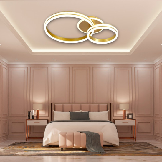 Lustra Led Hydra 150w/9200lm 3000k/4000k/6500k cu Telecomanda 300+500mm