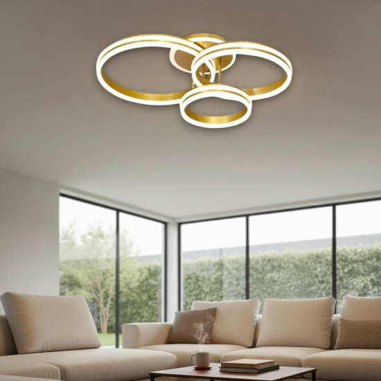 Lustra Led Hydra 160w/8000lm 3000k/4000k/6500k cu Telecomanda 300+400+500mm