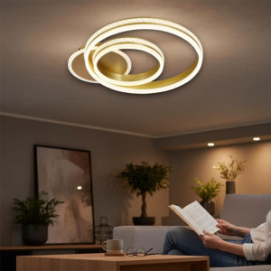 Lustra Led Nemesis 122w/5900lm 3000k/4000k/6500k cu Telecomanda 300+500mm