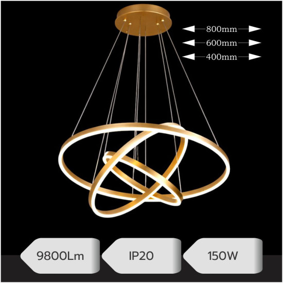 LUSTRA LED  AJUSTABILA 150W/9800LM/3000K/4000K/6500K + IR  400mm x 600mm x 800mm