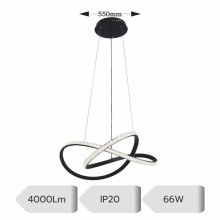 LUSTRA LED TRITON AJUSTABILA 66W/4000LM/3000K/4000K/6500K