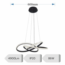 LUSTRA LED MIMAS AJUSTABILA 86W/4900LM/3000K/4000K6500K