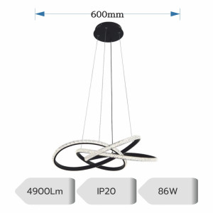 LUSTRA LED MIMAS AJUSTABILA 86W/4900LM/3000K/4000K6500K