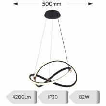 LUSTRA LED TETIS AJUSTABILA 82W/4200LM/3000K/4000K/6500K
