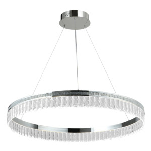 LUSTRA LED PAVO ALB 80W/5600LM 2700K-6500K 500X1200MM CU TELECOMANDA