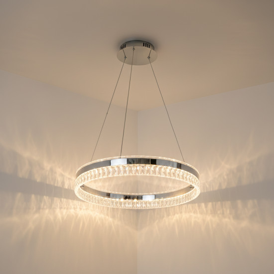 LUSTRA LED PAVO ALB 80W/5600LM 2700K-6500K 500X1200MM CU TELECOMANDA