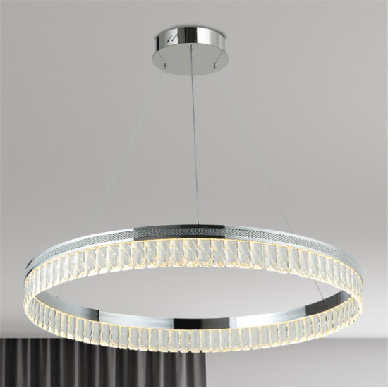 LUSTRA LED PAVO ALB 80W/5600LM 2700K-6500K 500X1200MM CU TELECOMANDA